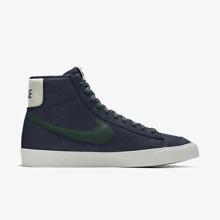 Giày Nike Blazer Mid '77 By You Nam Đen Vàng Xanh